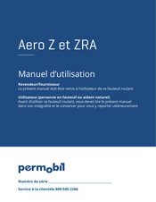 Permobil Aero ZRA Manuel D'utilisation