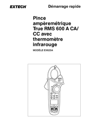 Extech EX623A Démarrage Rapide