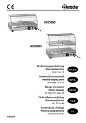 Bartscher A203093 Mode D'emploi