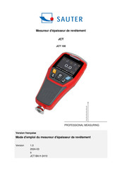 sauter JCT Mode D'emploi