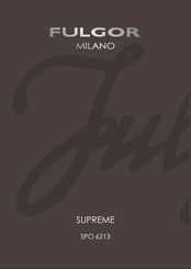 Fulgor Milano SUPREME SPO 6213 Mode D'emploi