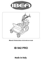 IBEA IB 942 PRO Manuel D'instructions Et De Mise En Route