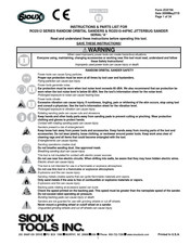 Sioux Tools RO2512-60SNP Instructions