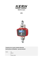 KERN HFD Série Instructions D'utilisation