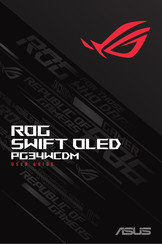 Asus ROG SWIFT OLED PG34WCDM Mode D'emploi