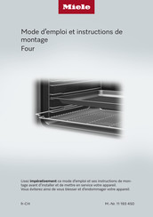 Miele H 7860-60 BP Mode D'emploi Et Instructions De Montage