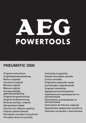 Aeg PNEUMATIC 3500 Notice Originale