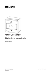 Siemens FDM275F Notice De Montage