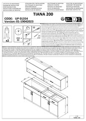 Forma Ideale TIANA 200 Instructions D'assemblage