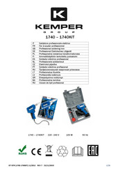 Kemper 1740KIT Mode D'emploi