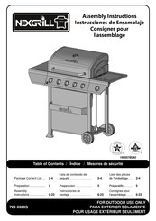 Nexgrill 720-0888S Consignes Pour L'assemblage