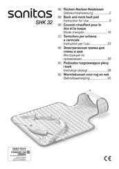 Sanitas SHK 32 Mode D'emploi