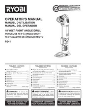 Ryobi P241 Manuel D'utilisation