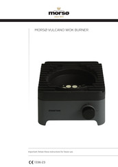 Morso VULCANO WOK BURNER Mode D'emploi