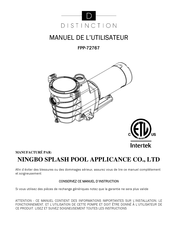 Distinction FPP-72767 Manuel De L'utilisateur