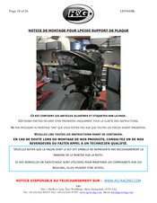 R&G LP0360BK Notice De Montage