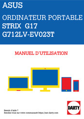 Asus ROG STRIX G17 G712LV-EV023T Manuel D'utilisation