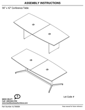 Bush Business Furniture CTB001SG Instructions D'assemblage