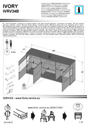 Forte IVORY IVRV34B Notice De Montage