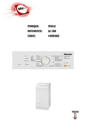 Miele W 196 Mode D'emploi