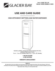 Glacier bay VWD1066BLS-1HDC Guide D'utilisation Et D'entretien