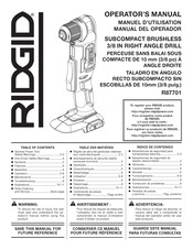 RIDGID R87701 Manuel D'utilisation