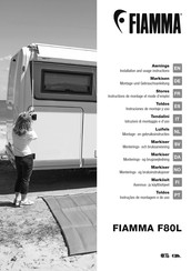 Fiamma KIT SIDE F80L Instructions De Montage Et Mode D'emploi