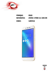 Asus Zenfone 3 ZC553KL Manuel De L'utilisateur