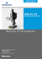 Emerson GSX-E1 V2 Notice D'utilisation