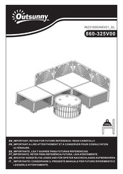 Outsunny 860-325V00 Instructions De Montage