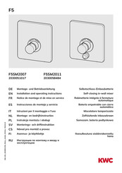 Franke 2030051017 Notice De Montage Et De Mise En Service