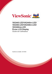 ViewSonic VA2446m-LED Guide De L'utilisateur