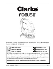 Clarke Focus II L20 Mode D'emploi