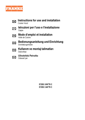 Franke FDB 10078 I Mode D'emploi Et Installation