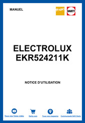 Electrolux EKR524211K Notice D'utilisation