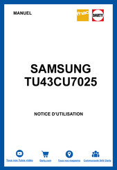 Samsung TU43CU7025 Notice D'utilisation