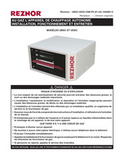 Reznor UDXC 200 Installation, Fonctionnement Et Entretien