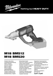 Milwaukee M18 BMS20-0 Notice Originale