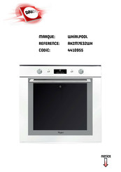 Whirlpool AKZM7632WH Notice D'utilisation