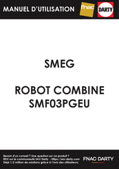 Smeg SMF03PGEU Manuel D'utilisation