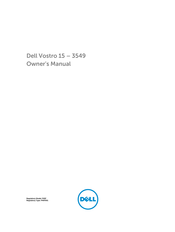 Dell Vostro 15-3549 Manuel D'utilisation