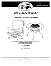 HAMPTON BAY REDWOOD VALLEY Guide D'utilisation Et D'entretien