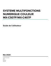 Sharp MX-C407F Guide De L'utilisateur