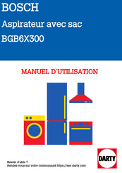 Bosch BGB6X300 Notice D'utilisation