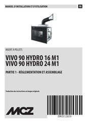 MCZ VIVO 90 HYDRO 16 M1 Manuel D'installation Et D'utilisation