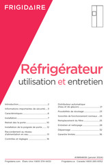 Frigidaire GRSC2352AF Utilisation Et Entretien