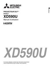 Mitsubishi Electric XD590U Manuel D'utilisation