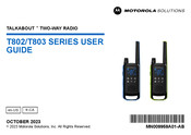 Motorola TALKABOUT T803 Serie Mode D'emploi