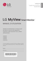 LG MyView 25SR50F Manuel D'utilisation