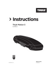 Thule Motion 3 Manuel D'instructions